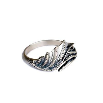 Modern Dragon Wings 925 Sterling Silver Adjustable Ring