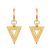 Geometry Hollow Triangle 925 Sterling Silver Hoop Earrings
