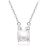 Простой краткий белый ожерелье стерлингового серебра 925 пробы для женщин