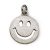 Fashion Happy Smile Face Emoji Solid 925 Sterling Silver Necklace