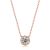 Simple Round Moissanite CZ Bubble 925 Sterling Silver Necklace