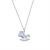 Gift CZ Cute Rocking Horse 925 Sterling Silver Necklace