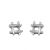 Simple Pound Well 925 Sterling Silver Studs Earrings