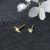 Мода Асимметрия Звезда Вспышка Молния 925 стерлингового серебра Стад Серьги