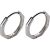 Simple Geometric Octagon 925 Sterling Silver Hoop Earrings