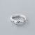 Симпатичное регулируемое кольцо из свиного серебра 925 пробы