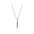 Simple CZ Stick 925 Sterling Silver Necklace