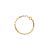 Регулируемое кольцо с полой цепочкой из стерлингового серебра 925 пробы