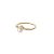 Fashion Shell Pearl V CZ Shape 925 Sterling Silver Adjustable Ring