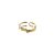 Классическое регулируемое кольцо с двухслойным узлом из стерлингового серебра 925 пробы