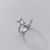 Animal CZ Owl Cute 925 Sterling Silver Adjustable Ring