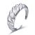Fashion Arc Twisted 925 Sterling Silver Adjustable Ring