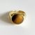 Classic Round Created Tiger Eye 925 Sterling Silver Adjustable Ring