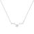 Honey Moon CZ Antler 925 Sterling Silver Necklace