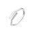Fashion Geometry CZ 925 Sterling Silver Adjustable Ring