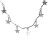 Простой мини-звезда Твердый стерлинговый серебристый 925 ожерелье для женщин