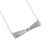Beautiful Micro Setting CZ Bowknot 925 Sterling Necklace
