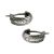 Retro Twisted 925 Sterling Silver Hoop Earrings