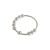 Perlas simples 925 anillo de plata esterlina