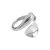 Geometry Waterdrop 925 anillo ajustable de plata de ley