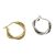Серьги-кольца с простым скрученным кольцом из стерлингового серебра 925 пробы