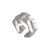 2019 Hot Irregular Surface 925 Sterling Silver Adjustable Ring