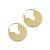 Office Lady Geometric Circles 925 Pendientes Leverback de plata esterlina
