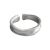 Causal Irregular Concave 925 Sterling Silver Adjustable Ring