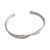 Simple Twisted 925 Sterling Silver Open Bangle