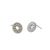 Hot Shell Pearl Geometry Hollow Circle 925 Sterling Silver Stud Earrings