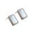 Office Geometric Rectangle Shell 925 Sterling Silver Stud Earrings