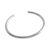 Simple Golden 925 Sterling Silver Open Bangle