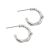 Simple Irregular Circle 925 Sterling Silver Hoop Earrings