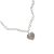 Gift Created Opal Heart Leaf 925 Sterling Silver Necklace