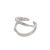 Регулируемое кольцо из двухслойного серебра 925 пробы в стиле минимализм