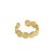 Модное круглое регулируемое кольцо из стерлингового серебра 925 пробы с нерегулярной волной