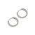 Серьги-кольца из стерлингового серебра 925 пробы с геометрией в стиле минимализм