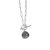 Fashion OT Shape Natural Anemousite 925 Sterling Silver Necklace