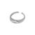 Minimalism Geometry Arc 925 Sterling Silver Adjustable Ring