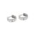 Simple Gear Circle 925 Sterling Silver Huggie Hoop Earrings