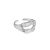 Регулируемое кольцо Fashion Irregular Lip из стерлингового серебра 925 пробы