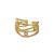 Nuevo anillo ajustable de plata de ley 925 ancho con líneas huecas de CZ
