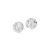 Новые круглые серьги-гвоздики из стерлингового серебра 925 пробы