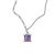 Geometry Colorful Radiant CZ 925 Sterling Silver Necklace