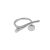 Офисное регулируемое кольцо неправильной формы OT из стерлингового серебра 925 пробы