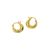 Fashion Geometry Agravity Circles 925 Sterling Silver Hoop Earrings