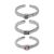 Geometry CZ Minimalism 925 Sterling Silver Adjustable Ring