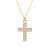 Fashion CZ Cross 925 Sterling Silver Necklace