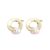 Boucles d'oreilles pendantes en argent sterling 925 avec perle naturelle irrégulière naturelle