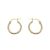 Simple Twisted Circles 925 Sterling Silver Hoop Earrings
